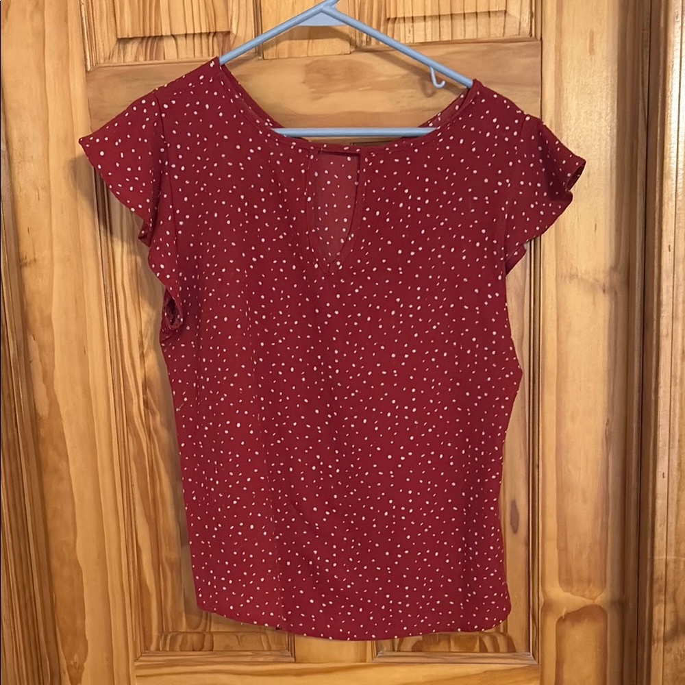 Papermoon | Red Fitted Blouse